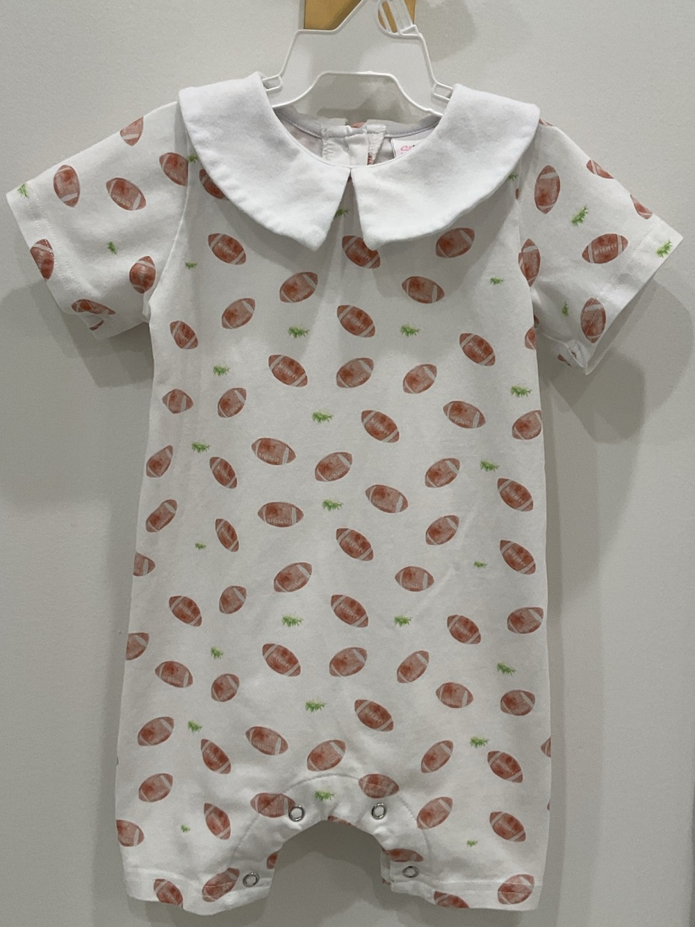 🔴STITCHY FISH TOUCHDOWN TIME ROMPER FOR BABY🔴